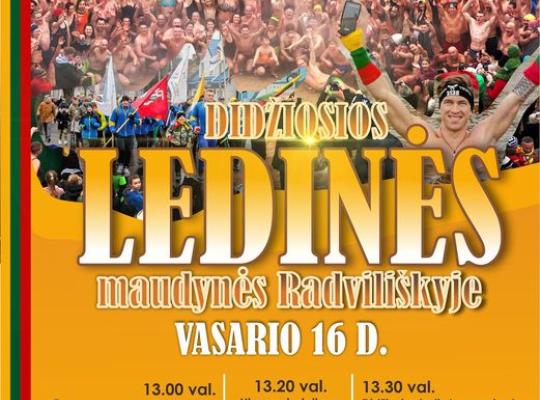 Vasario 16 d. šventinis bėgimas „Už laisvę“ ir „Didžiosios ledinės maudynės“‼️
