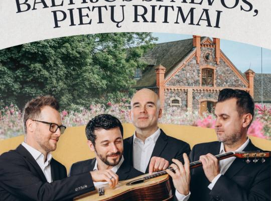 Burbiškio dvare koncertuos Baltijos gitarų kvartetas