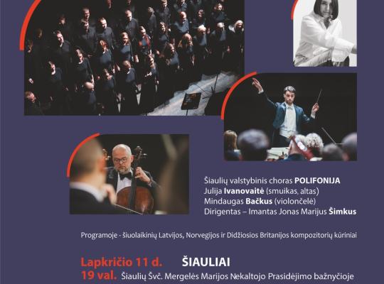 Šeduvos klausytojus choras „Polifonija“ kviečia į koncertų ciklą „Lux Aeterna“