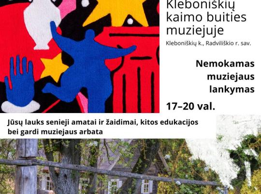 Europos muziejų naktį lankytojai laukiami Kleboniškių muziejuje