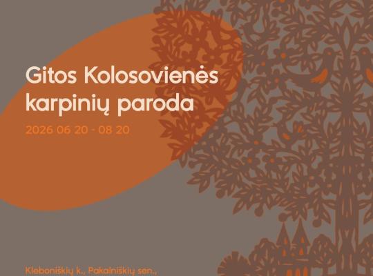 Kleboniškių kaimo buities muziejuje eksponuojami karpiniai