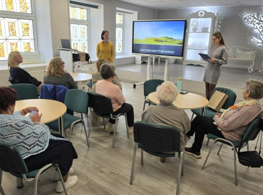 Radviliškio viešojoje bibliotekoje pristatyta knyga apie regėjimo stiprinimą