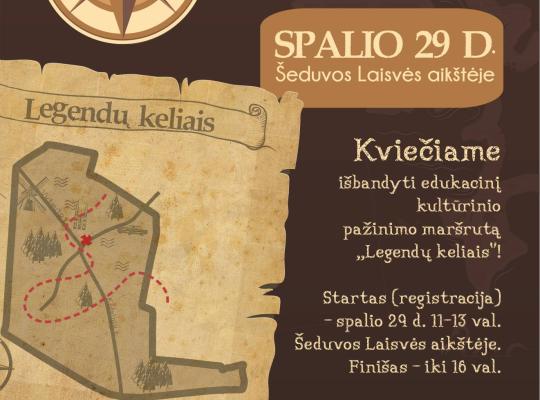 Edukacinio kultūrinio pažinimo maršruto „Legendų keliais“ pristatymas