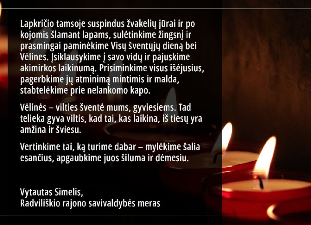 Vėlinių paminėjimas