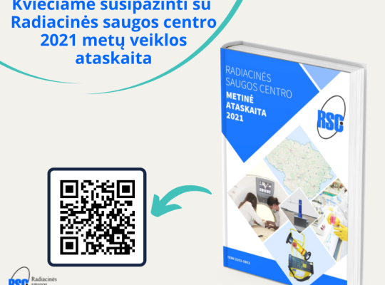 Kviečiame susipažinti su Radiacinės saugos centro 2021 metų veiklos ataskaita