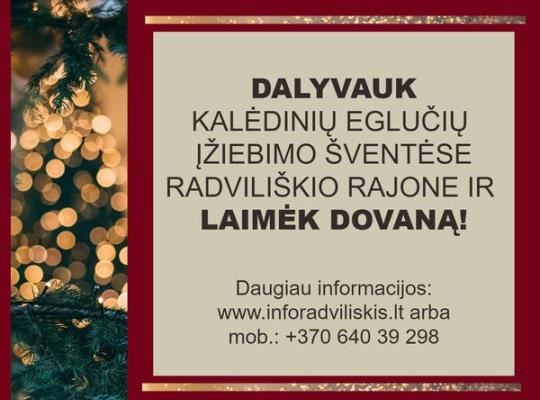 Keliaukite, dalyvaukite šventiniuose žaidimuose ir laimėkite