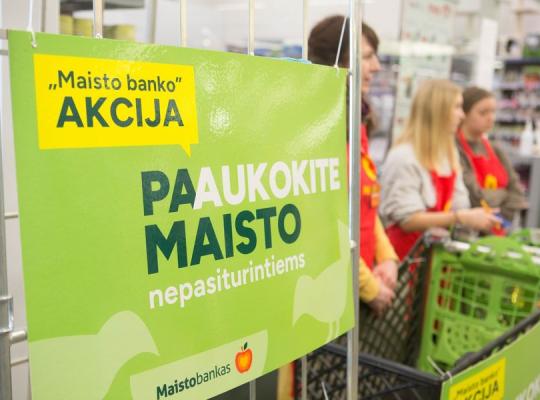 Jau šį penktadienį „Maisto banko“ akcija