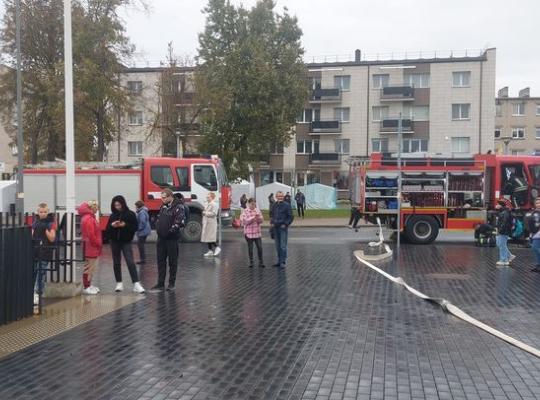 Savivaldybės administracijos pastate kilo gaisras – funkcinės pratybos buvo sėkmingos
