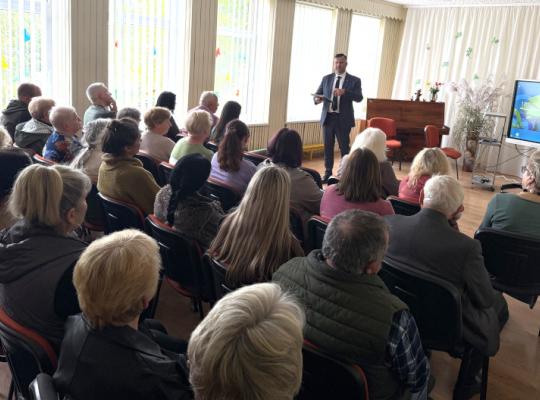 Kutiškiuose – atviras pokalbis apie darbus ir žmonėms svarbius sprendimus
