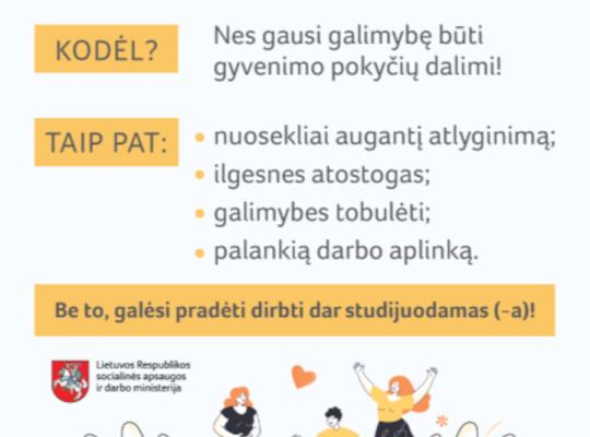 Socialinės apsaugos ir darbo ministerija kviečia rinktis socialinio darbuotojo kelią