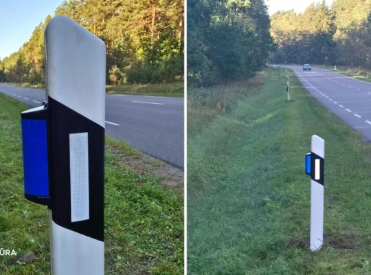 400 laukinių gyvūnų atbaidymo atšvaitų Lietuvos keliuose: bus vertinamas jų efektyvumas