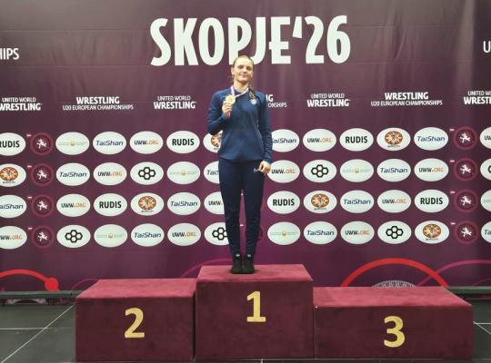 Europos čempione tapusi Greta Tverskytė pasitikta su gėlėmis ir padėkomis