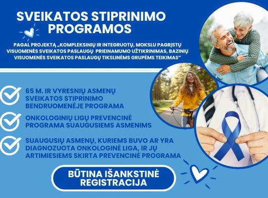 Vasaros planuose – dalyvavimas sveikatos stiprinimo programoje