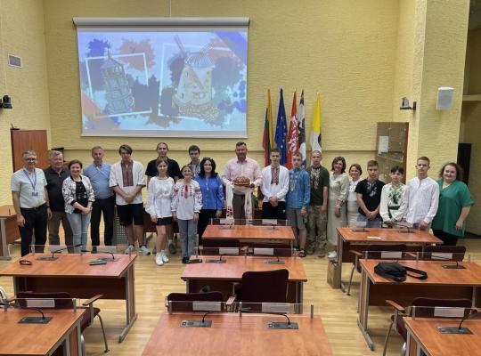 Atnaujinta draugystė su mokiniais iš Ukrainos Umanės miesto