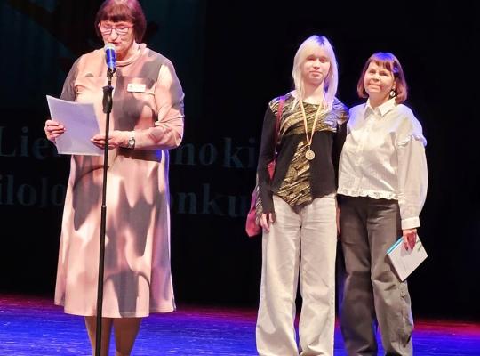 Laimėjimas 58-ojo Lietuvos mokinių jaunųjų filologų konkurso šalies etape