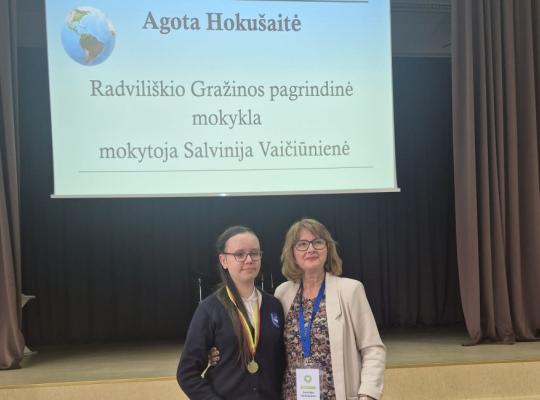 Du aukso medaliai – mūsų rajono mokinių rankose! 