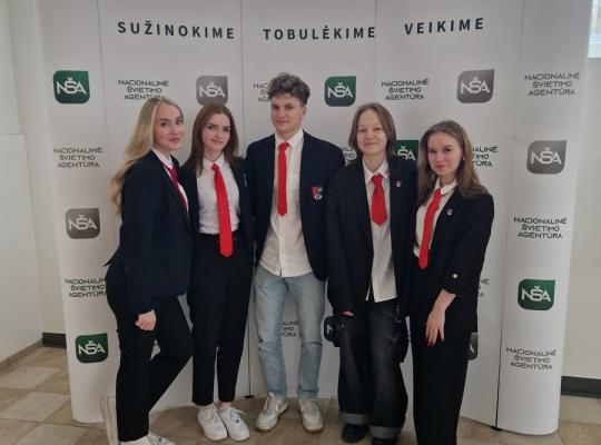 Moksleivių pasitarimas Nacionalinėje švietimo agentūroje