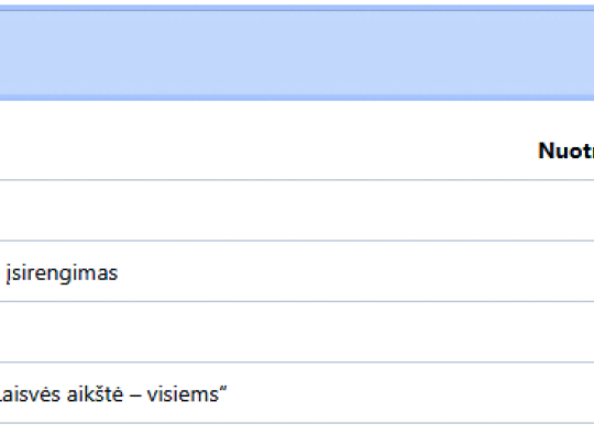 mažos vertės balsavimas