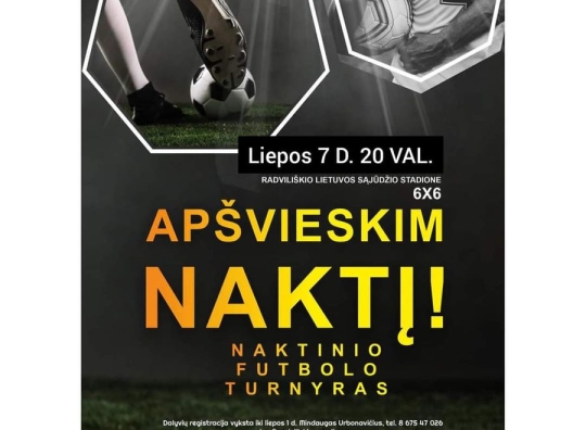 Liepos 7 dienos renginiai